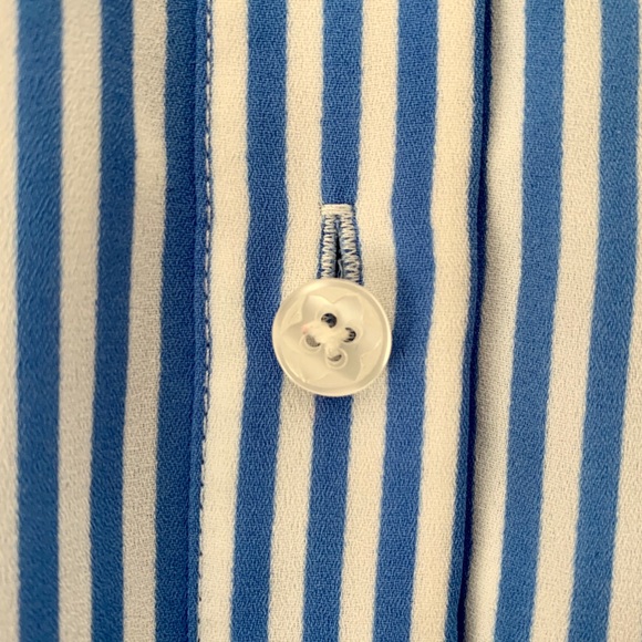 Draper James blue & white striped shirtdress - Picture 8 of 16